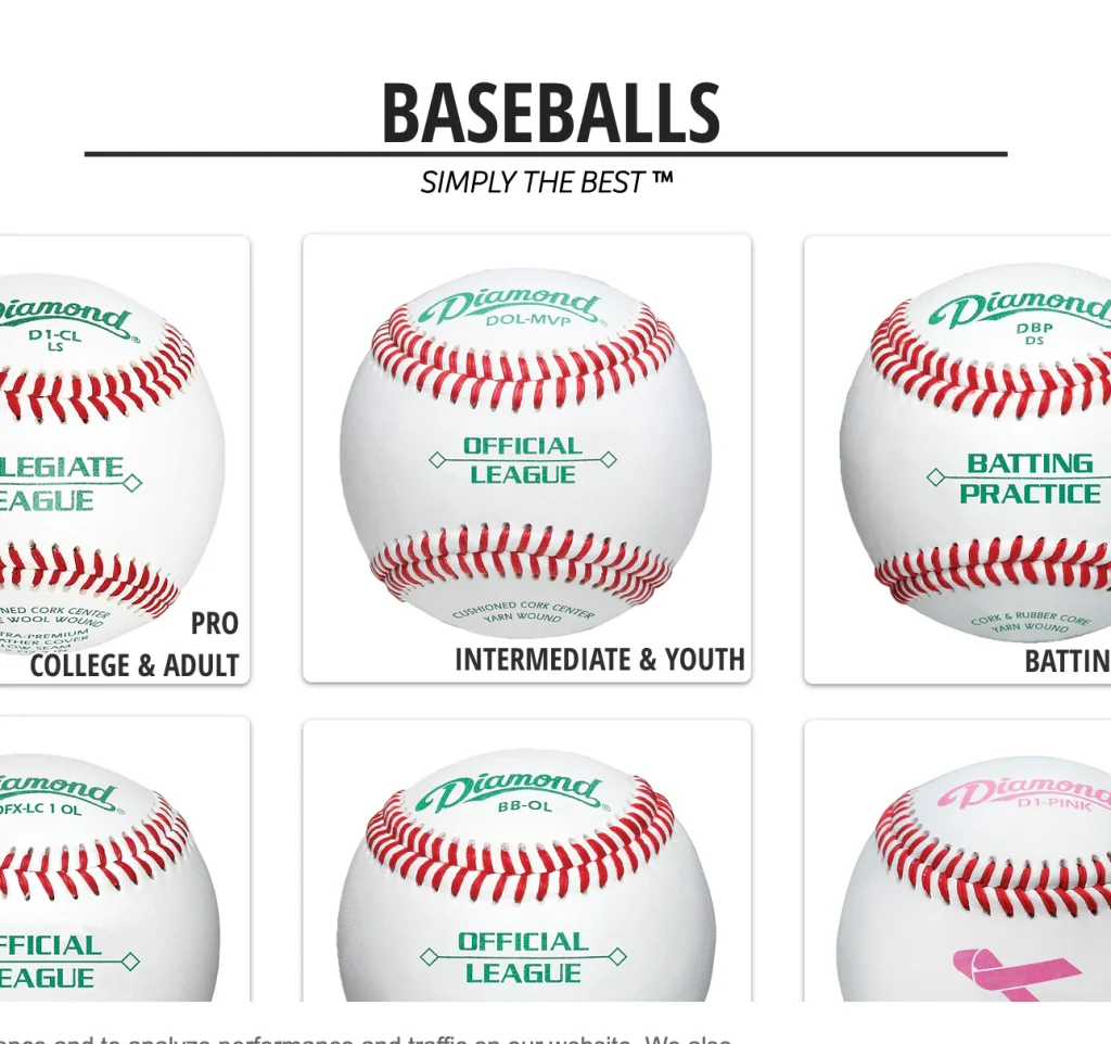 Diamond Baseballs Catalog 2024